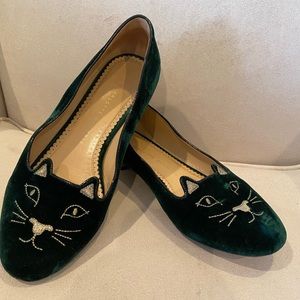 Charlotte Olympia Velvet size 39.5